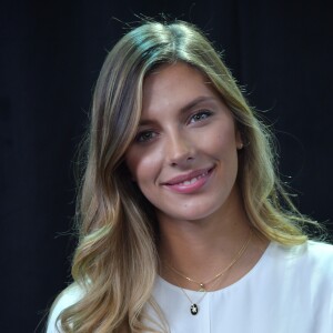 Exclusif - Camille Cerf (Miss france 2015) dans les locaux de Webedia pour une interview pour Purepeople à Levallois-Perret le 1er juin 2018. © Giancarlo Gorassini/Bestimage