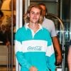 Justin Bieber à la sortie de son hôtel à New York, le 9 août 2018