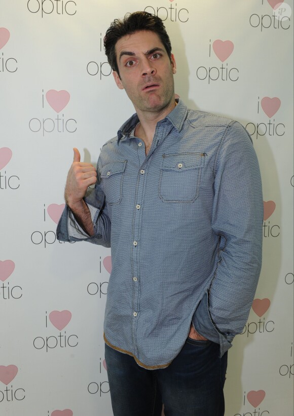 Gil Alma - Inauguration de la boutique "I Love Optic" à Paris le 14 janvier 2014.