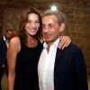 Carla Bruni-Sarkozy et son mari Nicolas Sarkozy - Coulisses du concert de Carla Bruni-Sarkozy au Beiteddine Art Festival à Beyrouth au Liban le 30 juillet 2018. ©DominiqueJacovides/Bestimage