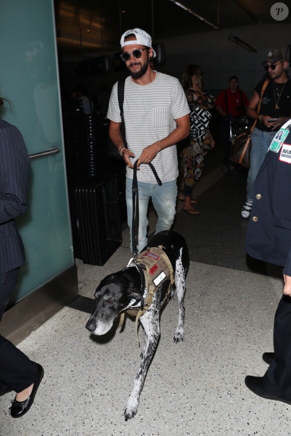 Tom Kaulitz à l'aéroport LAX à Los Angeles, le 12 août 2018.