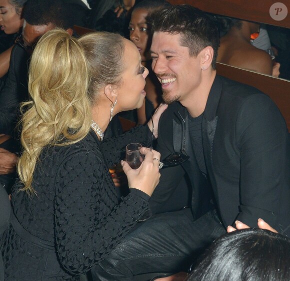 Mariah Carey et son compagnon Bryan Tanaka - Soirée d'anniversaire de Floyd Mayweather à Los Angeles, le 24 février 2018.