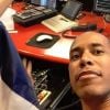 Emeric Berco dans les studios de Skyrock - Instagram, 15 juillet 2018