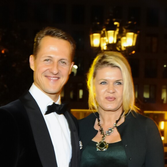 Michael Schumacher et sa femme Corinna à Francfort le 10 novembre 2012.