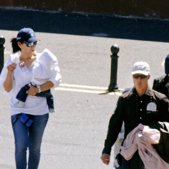 Michael Schumacher, sa femme Corinna et leurs enfants Gina Maria et Mick en vacances à Tenerife en avril 2007.