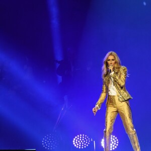 Celine Dion en concert lors de sa tournée "Celine Dion Live 2018" au Qudos Bank Arena de Sydney en Australie le 27 juillet 2018