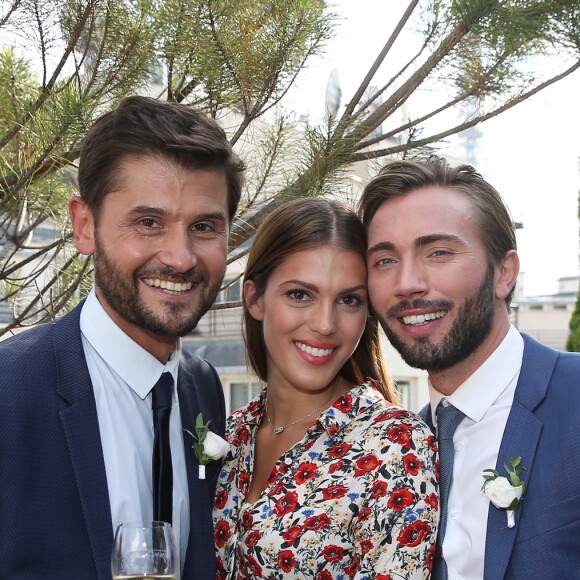 Exclusif - Cocktail du mariage civil de Christophe Beaugrand et de Ghislain Gerin à Paris le 25 juillet 2018. © Dominique Jacovides/Bestimage