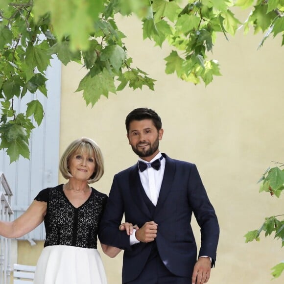 Exclusif - Cérémonie du mariage de Christophe Beaugrand et de Ghislain Gerin au Domaine de Blanche Fleur à Châteauneuf-de-Gadagne le 28 juillet 2018. © Dominique Jacovides/Bestimage