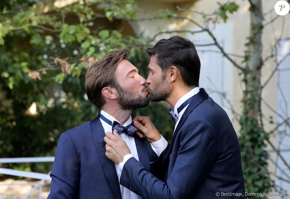 Résultat de recherche d'images pour "Christophe Beaugrand et son mari Ghislain Gerin"