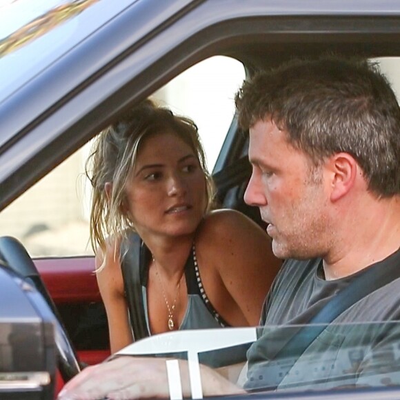 Ben Affleck et sa supposée petite amie Shauna Sexton sont allés acheter de la nourriture à emporter chez Jack in the Box à Los Angeles, le 19 août 2018