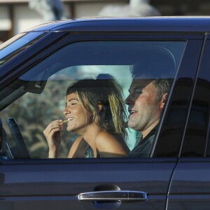 Ben Affleck et sa supposée petite amie Shauna Sexton sont allés acheter de la nourriture à emporter chez Jack in the Box à Los Angeles, le 19 août 2018