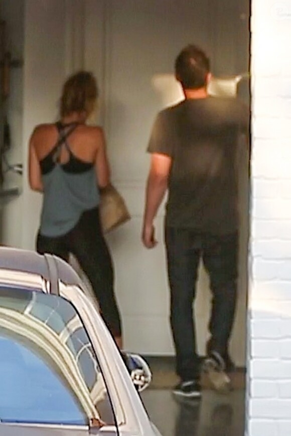 Ben Affleck et sa supposée petite amie Shauna Sexton sont allés acheter de la nourriture à emporter chez Jack in the Box à Los Angeles, le 19 août 2018