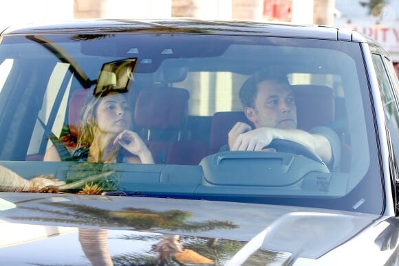 Ben Affleck et sa supposée petite amie Shauna Sexton sont allés acheter de la nourriture à emporter chez Jack in the Box à Los Angeles, le 19 août 2018