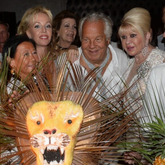 Exclusif - Jeanne d'Hauteserre (maire du 8ème arrondissement), la princesse Camilla de Bourbon des Deux-Siciles, Massimo Gargia, Ivana Trump - Massimo Gargia fête son 78ème anniversaire à l'hôtel de Paris à Saint-Tropez, Côte d'Azur, France, le 19 août 2018. © Rachid Bellak/Bestimage