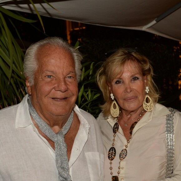 Exclusif - Massimo Gargia, Mario Adorf et sa femme Monique Faye - Massimo Gargia fête son 78ème anniversaire à l'hôtel de Paris à Saint-Tropez, Côte d'Azur, France, le 19 août 2018. © Rachid Bellak/Bestimage