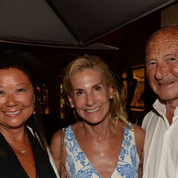 Exclusif - L'ambassadrice des États-Unis en France, Jamie McCourt, Jeanne d'Hauteserre (maire du 8ème arrondissement) et Jean-Pierre Tuveri (maire de Saint-Tropez) - Massimo Gargia fête son 78ème anniversaire à l'hôtel de Paris à Saint-Tropez, Côte d'Azur, France, le 19 août 2018. © Rachid Bellak/Bestimage