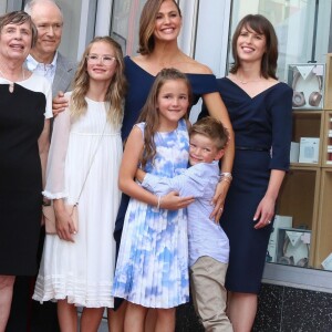 Jennifer Garner avec ses enfants Samuel, Violet et Seraphina - L'actrice reçoit son étoile sur le Walk Of Fame à Hollywood, Los Angeles, le 20 août 2018.