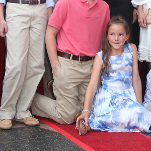 Jennifer Garner avec sa famille William John Garner, Violet Affleck, Samuel Affleck, Jennifer Garner, Seraphina Affleck, Susannah Kay Garner Carpenter et Melissa Garner Wylie - L'actrice reçoit son étoile sur le Walk Of Fame à Hollywood, Los Angeles, le 20 août 2018. © Faye Sadou/AdMedia/ZUMA Wire/Bestimage