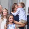 Jennifer Garner avec ses enfants Samuel, Violet et Seraphina - L'actrice reçoit son étoile sur le Walk Of Fame à Hollywood, Los Angeles, le 20 août 2018.