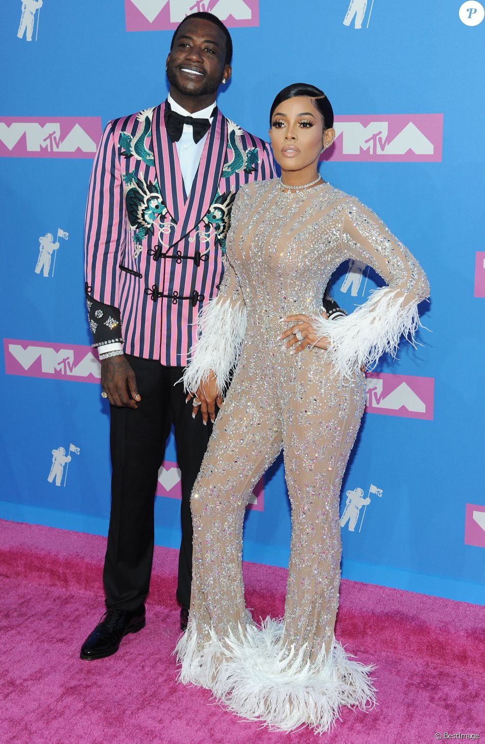 Gucci Mane et son épouse Keyshia Ka&#039;oir - MTV Video Music Awards 2018 au Radio City Music Hall. New York, le 20 août 2018.