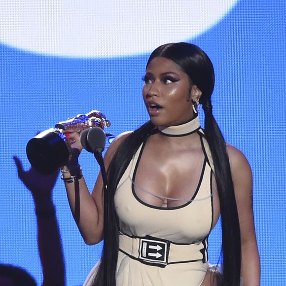 Nicki Minaj, lauréate du prix de Meilleur Clip de Hip Hop (pour la chanson Chun Li) - MTV Video Music Awards 2018 au Radio City Music Hall. New York, le 20 août 2018.
