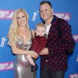 Heidi Montag avec son mari Spencer Pratt et son fils Gunner - Les célébrités arrivent aux 2018 MTV Video Music Awards à New York, le 20 août 2018