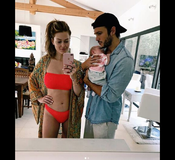 Caroline Receveur et son compagnon Hugo Philip avec leur fils Marlon - Instagram, 6 août 2018