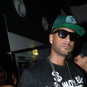 Le rappeur Booba au Palais Maillot pour un After Show après son concert au Zénith, à Paris, le 13 avril 2013.