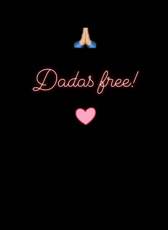 Patricia Vinces, l'ex-compagne de Booba et mère de ses deux enfants Luna et Omar, réagit à la libération du rappeur sur Instagram le 23 août 2018. 