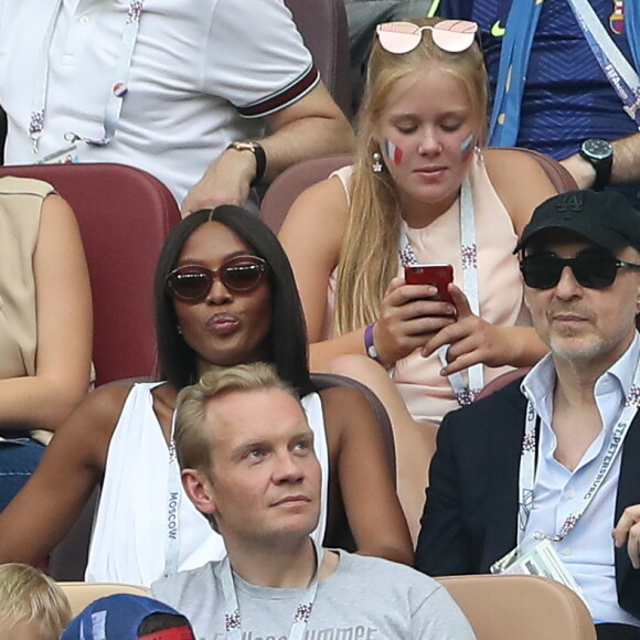 Naomi Campbell - People au stade Loujniki lors de la finale de la Coupe du Monde de Football 2018 à Moscou, opposant la France à la Croatie à Moscou le 15 juillet 2018 © Cyril Moreau/Bestimage