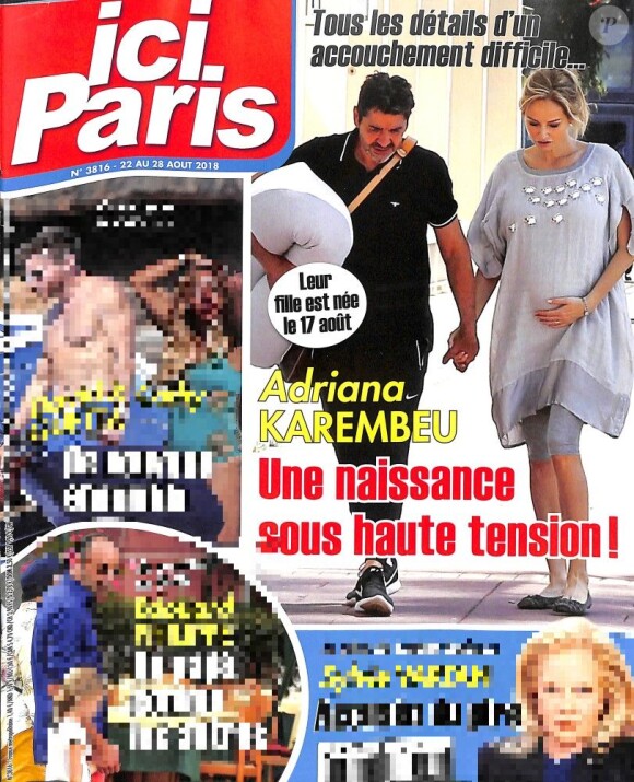 Couverture du magazine "Ici Paris" en kiosques le 22 août 2018.