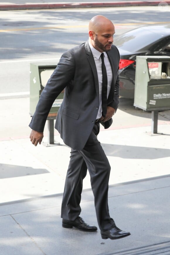 Exclusif - Stephen Belafonte arrive au tribunal de Los Angeles le 4 juin 2018.