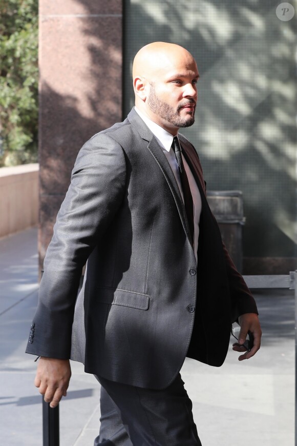 Exclusif - Stephen Belafonte arrive au tribunal de Los Angeles le 4 juin 2018.