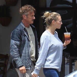 Exclusif - Sean Penn et sa fille Dylan Frances Penn sont allés déjeuner à Beverly Hills, le 5 juin 2018