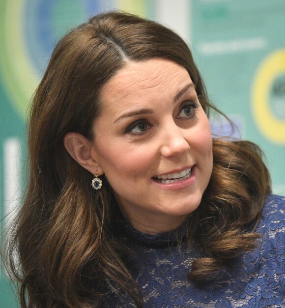 Catherine Kate Middleton, duchesse de Cambridge, à l'inauguration des nouveaux locaux de l'association Place2Be à Londres le 7 mars 2018.