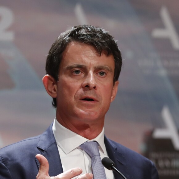Manuel Valls lors du 3ème forum Atlantic à Madrid le 28 juin 2018.