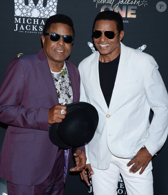 Tito Jackson et Jackie Jackson à la soirée Michael Jackson Diamond Birthday Celebration au Mandalay Bay Resort and Casino à Las Vegas, le 29 août 2018