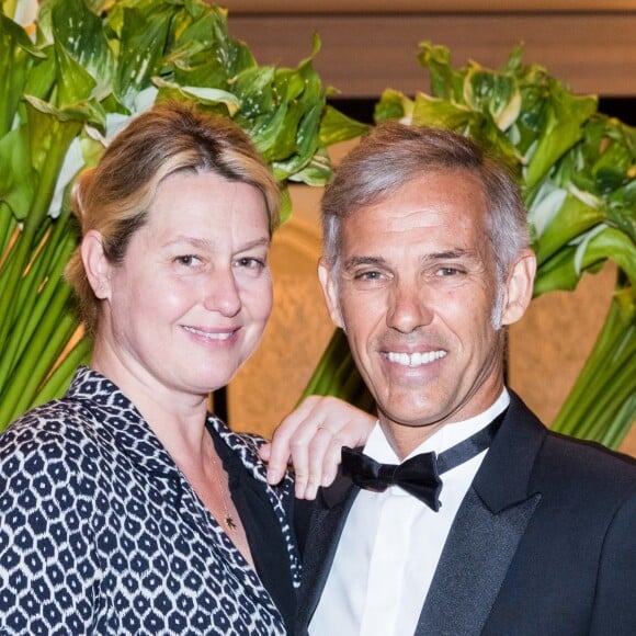 Exclusif - Paul Belmondo et sa femme Luana - Arrivées des people au dîner de la 9ème édition du "Global Gift Gala" d'E. Longoria à l'hôtel Four Seasons George V à Paris le 25 avril 2018. © Cyril Moreau/Bestimage