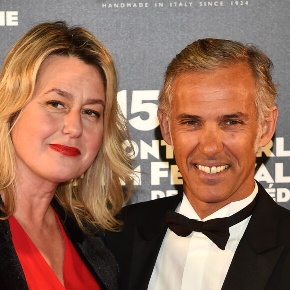 Paul Belmondo et sa femme Luana au photocall de la cérémonie de clôture de la 15ème édition du Monte-Carlo Film Festival de la Comédie, au Grimaldi Forum à Monaco, le 3 mars 2018. © Bruno Bebert/Bestimage