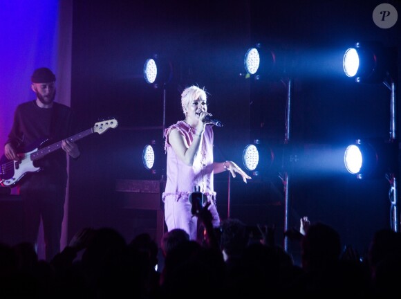 Lily Allen en concert au Music Hall of Williamsburg à Brooklyn, le 23 avril 2018.