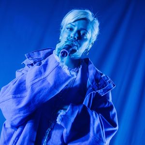 Lily Allen en concert au Music Hall of Williamsburg à Brooklyn, le 23 avril 2018.