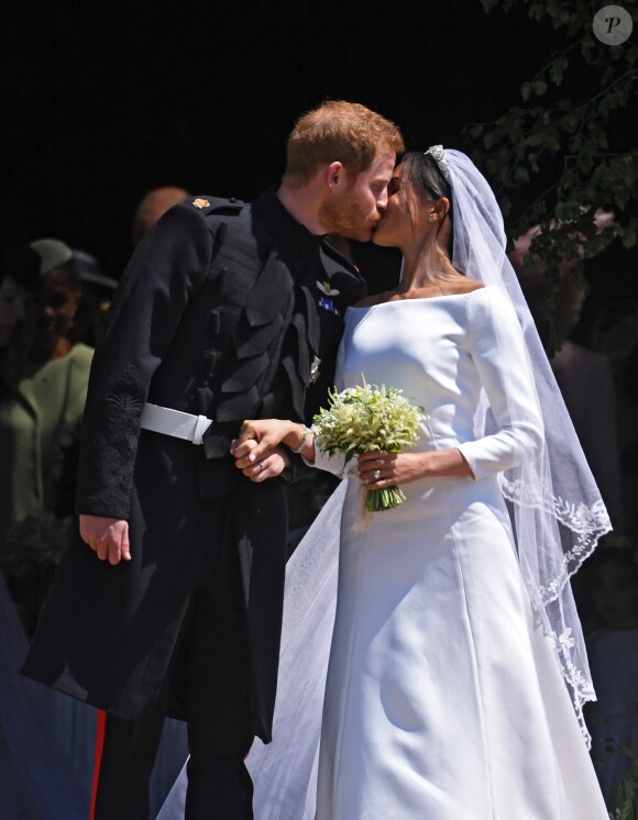 Le prince Harry et Meghan Markle, duc et duchesse de Sussex, ont célébré leur mariage le 19 mai 2018 en la chapelle St George à Windsor. 