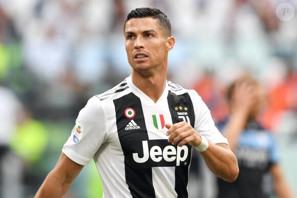 Cristiano Ronaldo lors du match de Série A, Juventus contre la Lazio à l'Allianz Stadium à Turin, la Juventus remporte le macth 2 à 0, à Turin, le 25 août 2018.