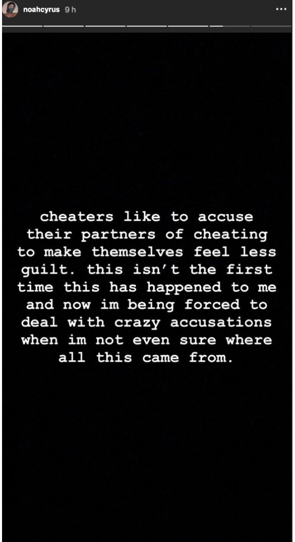 Noah Cyrus se défend d'avoir trompé son petit ami Lil Xan. Le 3 septembre 2018.