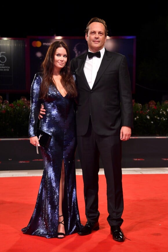 Vince Vaughn et sa femme Kyla Weber lors de la présentation du film Dragged Across Concrete lors de la 75ème édition du Festival du Film International de Venise, la Mostra, au palais du cinéma de Venise, le 3 septembre 2018.