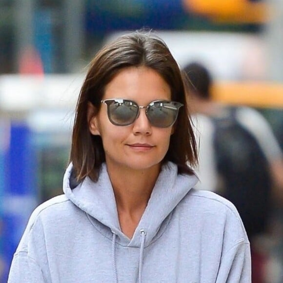 Exclusif - Katie Holmes a été aperçue dans les rues de New York. L'actrice porte un jogging et un sweat, le 31 aout 2018.