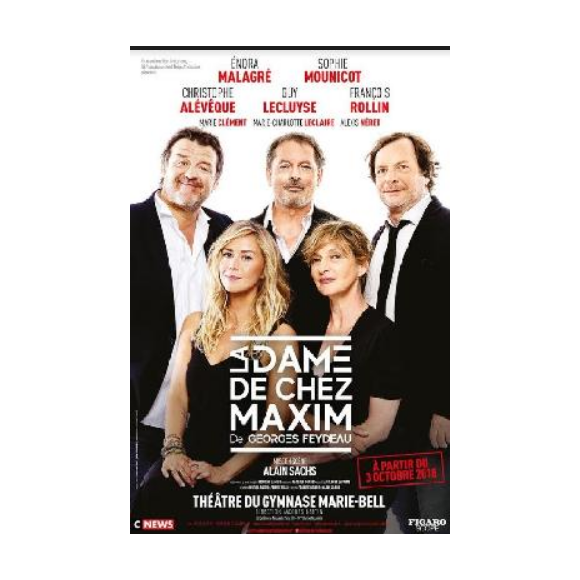Affiche de la pièce "La damme de chez Maxim"