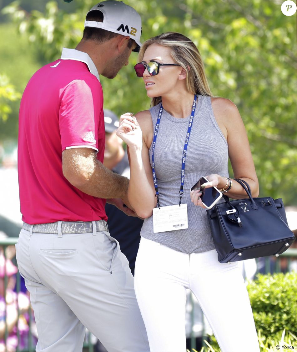 Dustin Johnson et Paulina Gretzky en juillet 2016 lors du ...