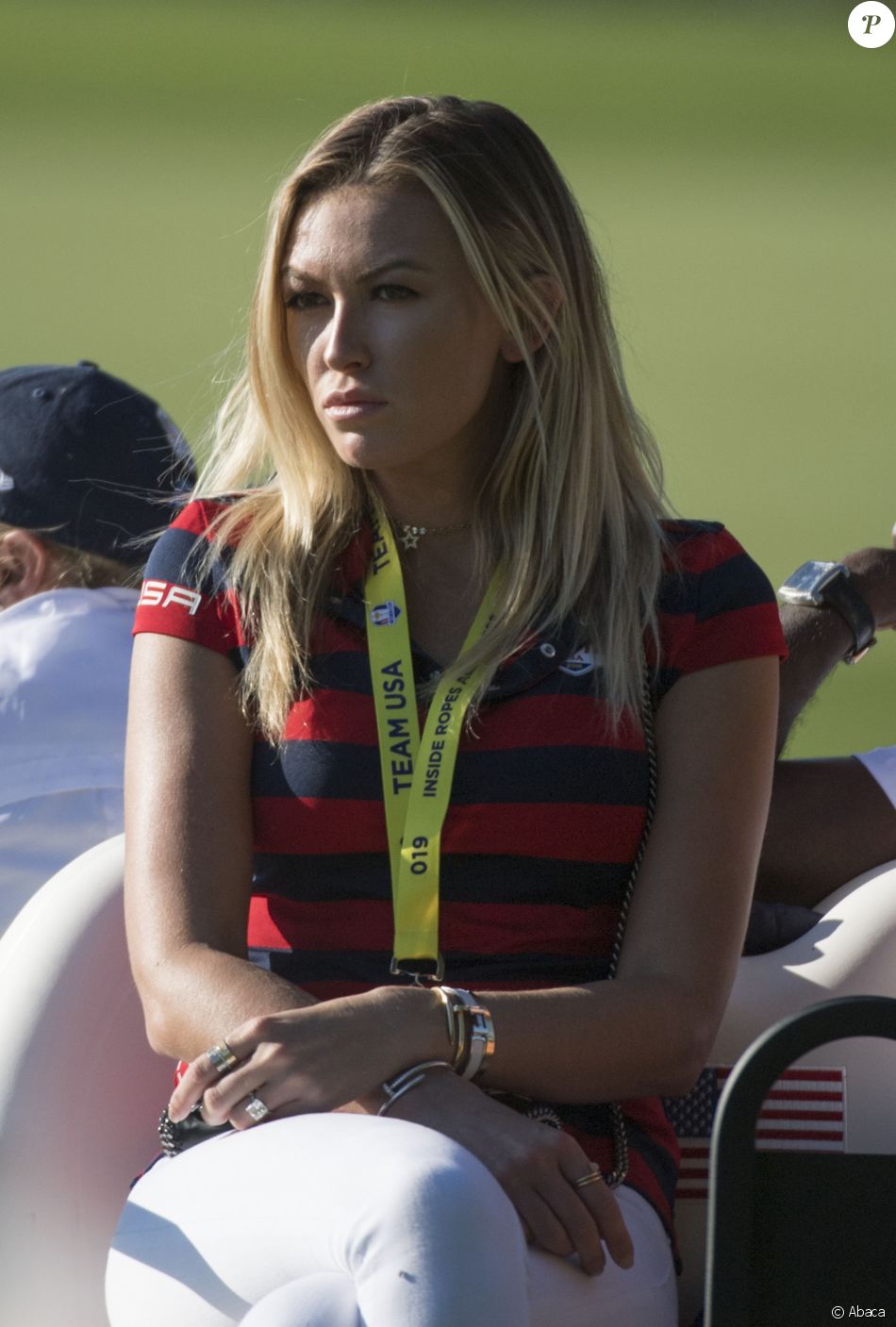 Paulina Gretzky le 1er octobre 2016 lors de la Ryder Cup à ...