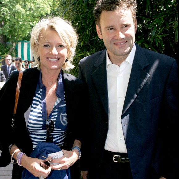 Sophie Davant et Pierre Sled à Riland Garros en 2006.